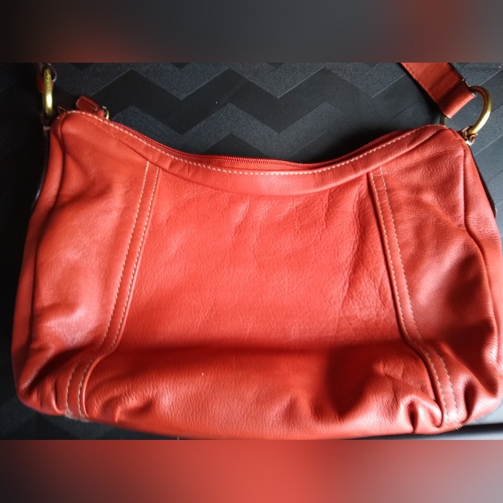 ORANGE Croft & Barrow Genuine Leather purse